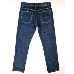 Calvin Klein Size 30X30 Mens Straight Cut Egyptian Cotton Blue Denim Logo Jeans